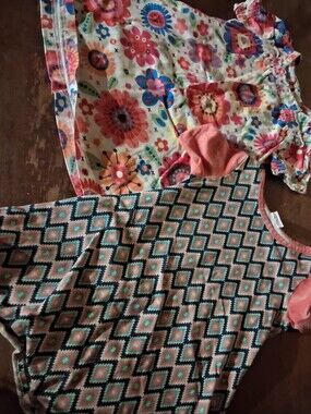 Girls' Short Sleeve Dress Bundle Of 2